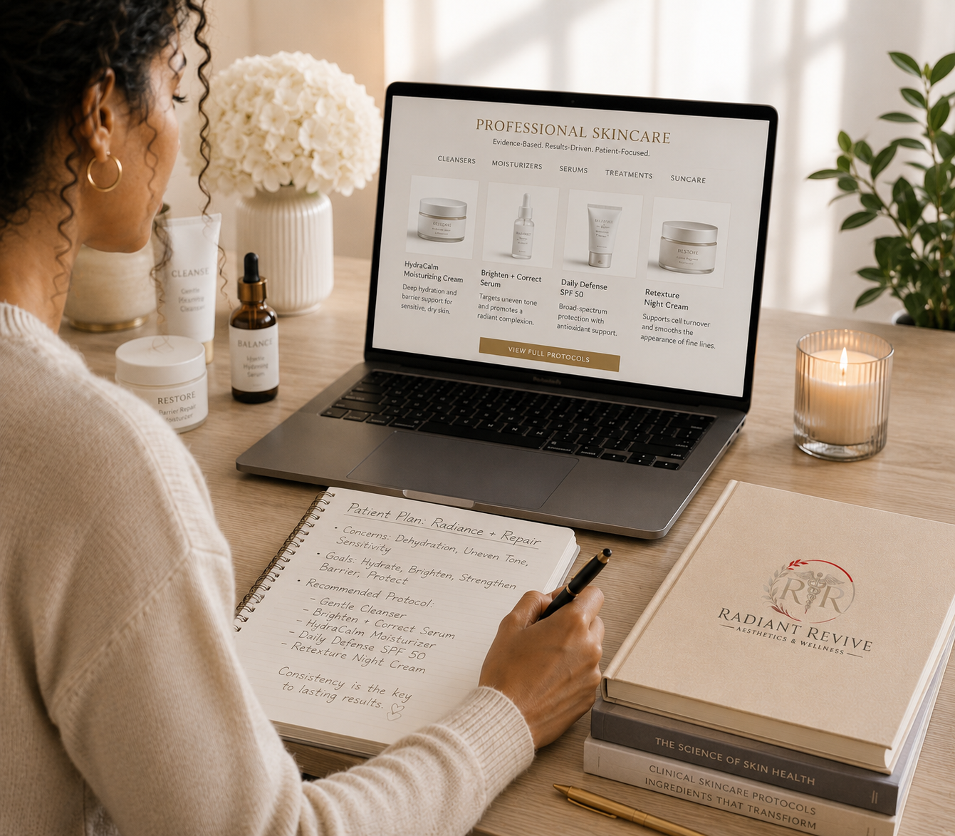 Coaching Session + Written Plan with Niya, BSN RN — professional skincare protocols and personalized Patient Plan